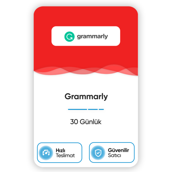 Grammarly – 30 Günlük