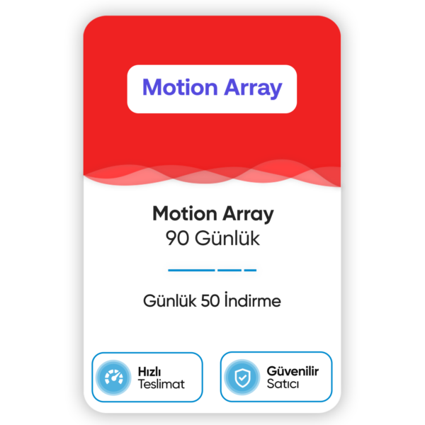 Motion Array – 90 Günlük